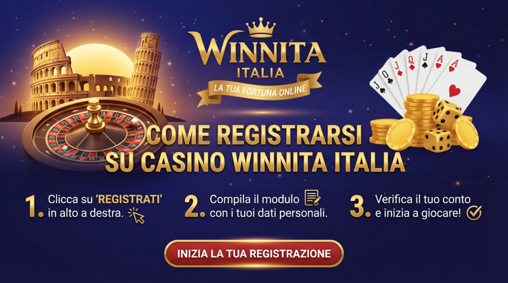 Iscriversi a Casino Winnita Italia è facile